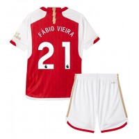 Arsenal Fabio Vieira #21 Heimtrikotsatz Kinder 2023-24 Kurzarm (+ Kurze Hosen)